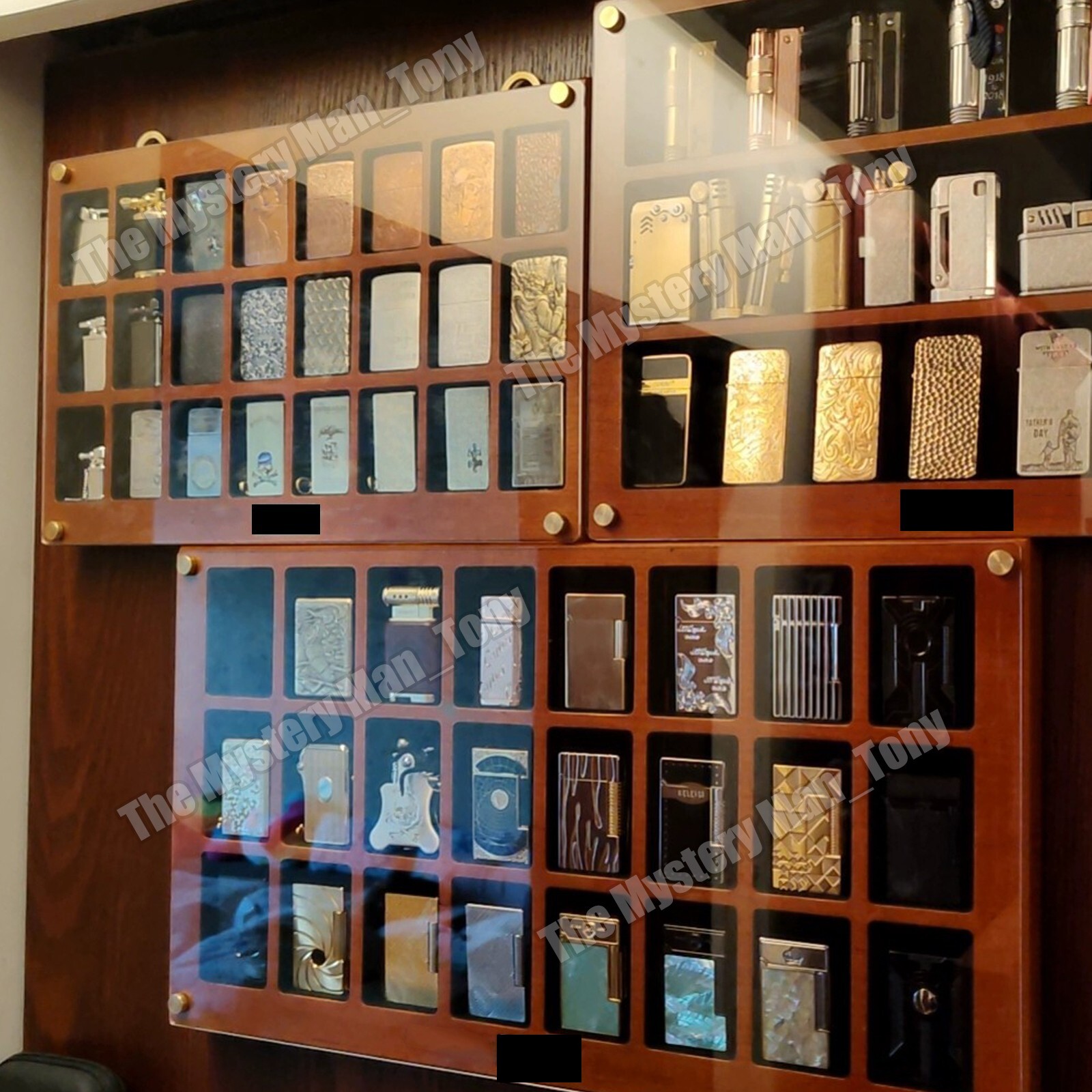 24 Slot Cherrywood Lighters Collection Display Case – For Zippo Lighters