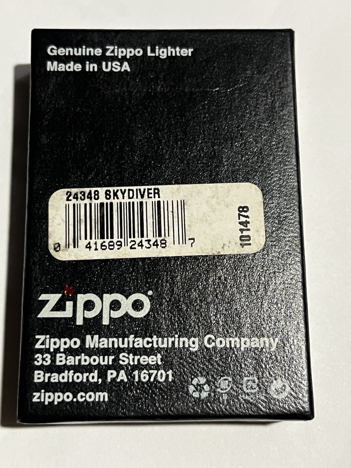 2007 ZIPPO Skydiver Lighter #24348 NEW Unused w/ Box