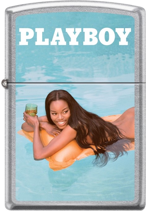 Zippo Playboy September 2015 Cover Street Chrome Windproof Lighter NEW RARE