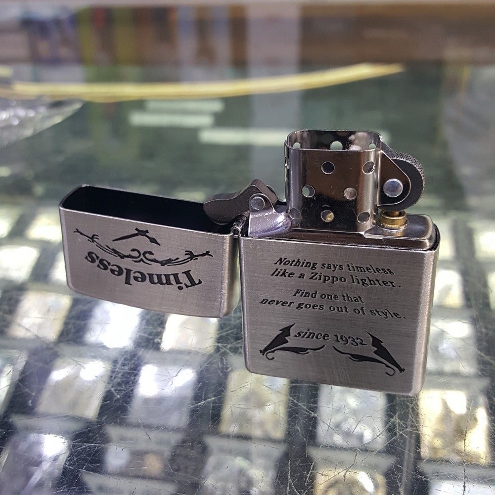 Zippo Timeless SV Lighter Genuine Original Packing 6 Flints set GIFT
