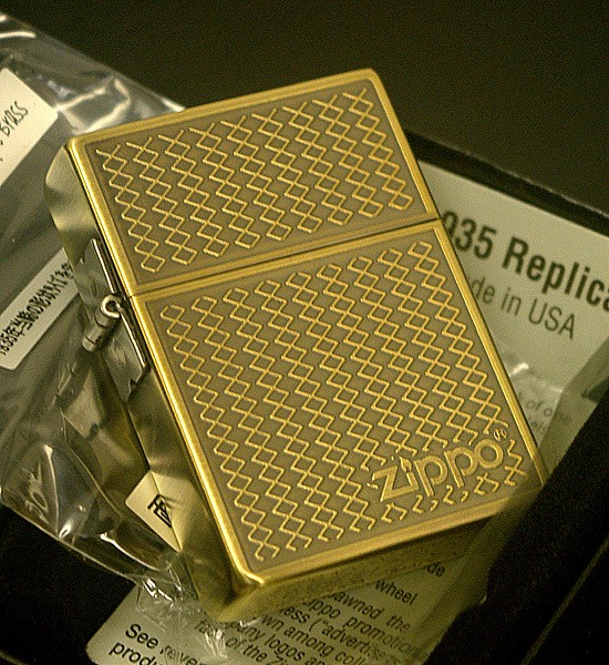 Zippo 1935 Grill Mesh Brass Antique Used
