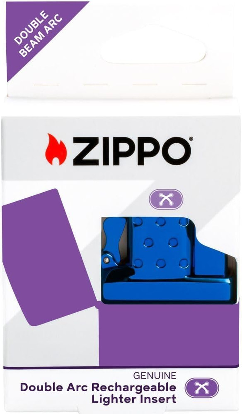 High Polish Blue Double Arc Rechargeable Lighter Insert – Everyday Use, Outdoor
