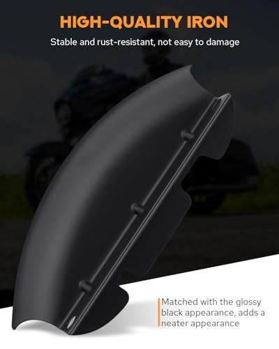 Motorcycle Lower Triple Tree Wind Deflector Compatible with Harley Matte Black