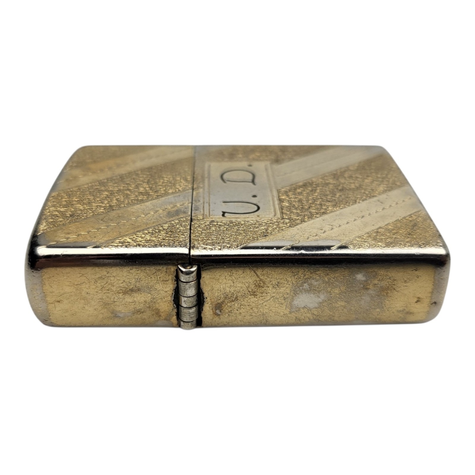 1976 Golden Full Size Lighter Vintage Needs Flint