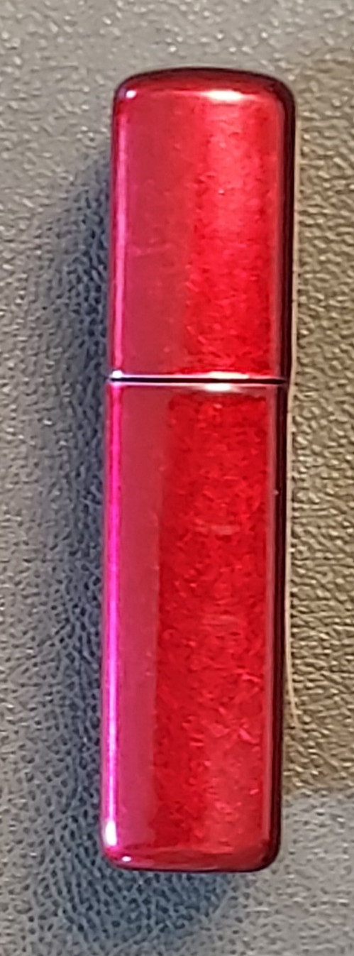 Zippo Lighter~#21063~Metallic Candy Apple Red~2010~NOS~Intact Seal on Back~w/Box