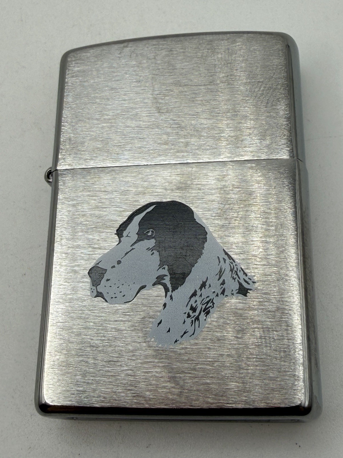 2018 Town & Country Hunting Dog Chrome Zippo Lighter New