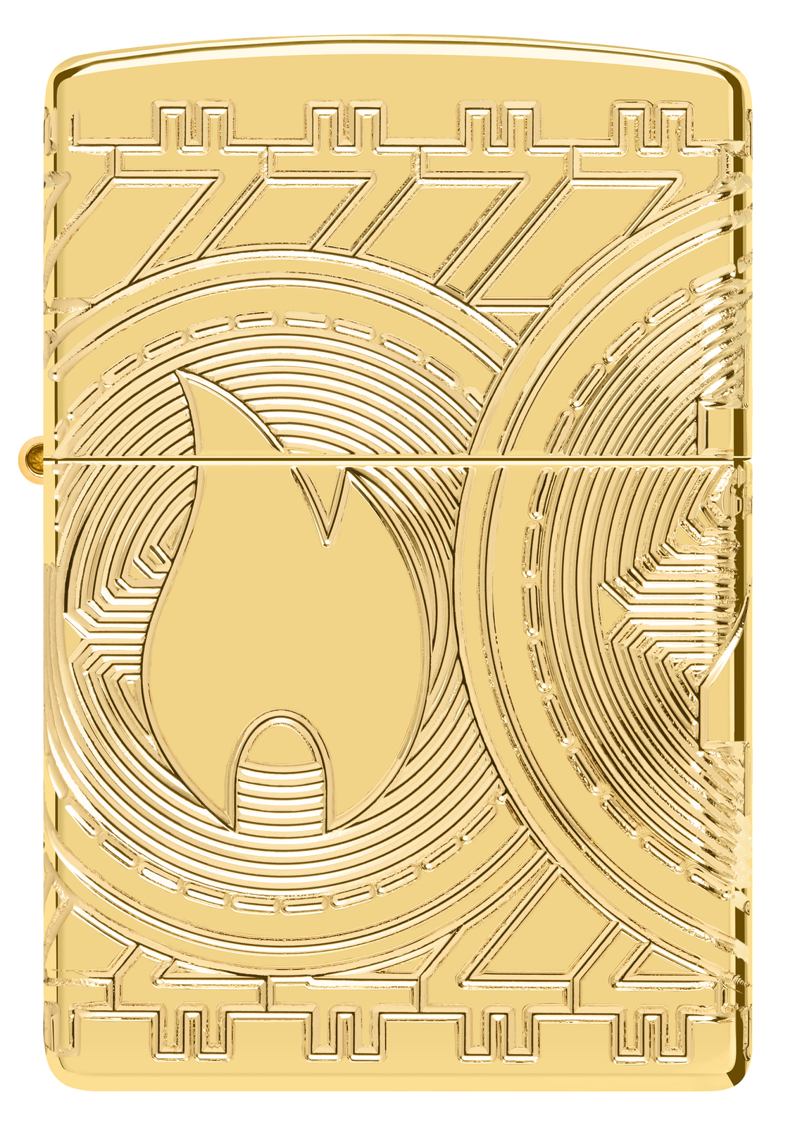 Zippo Armor Currency Design High Polish Gold Windproof Pocket Lighter, 29261-…