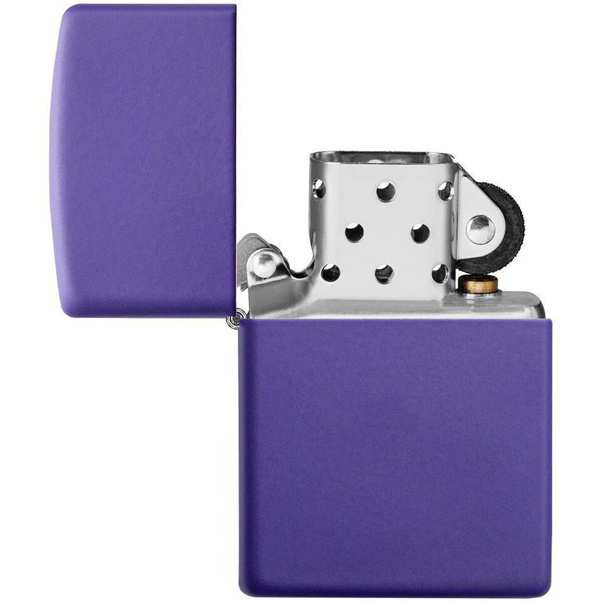 Zippo Windproof Lighter Classic Purple Matte Metal Construction Refillable 237