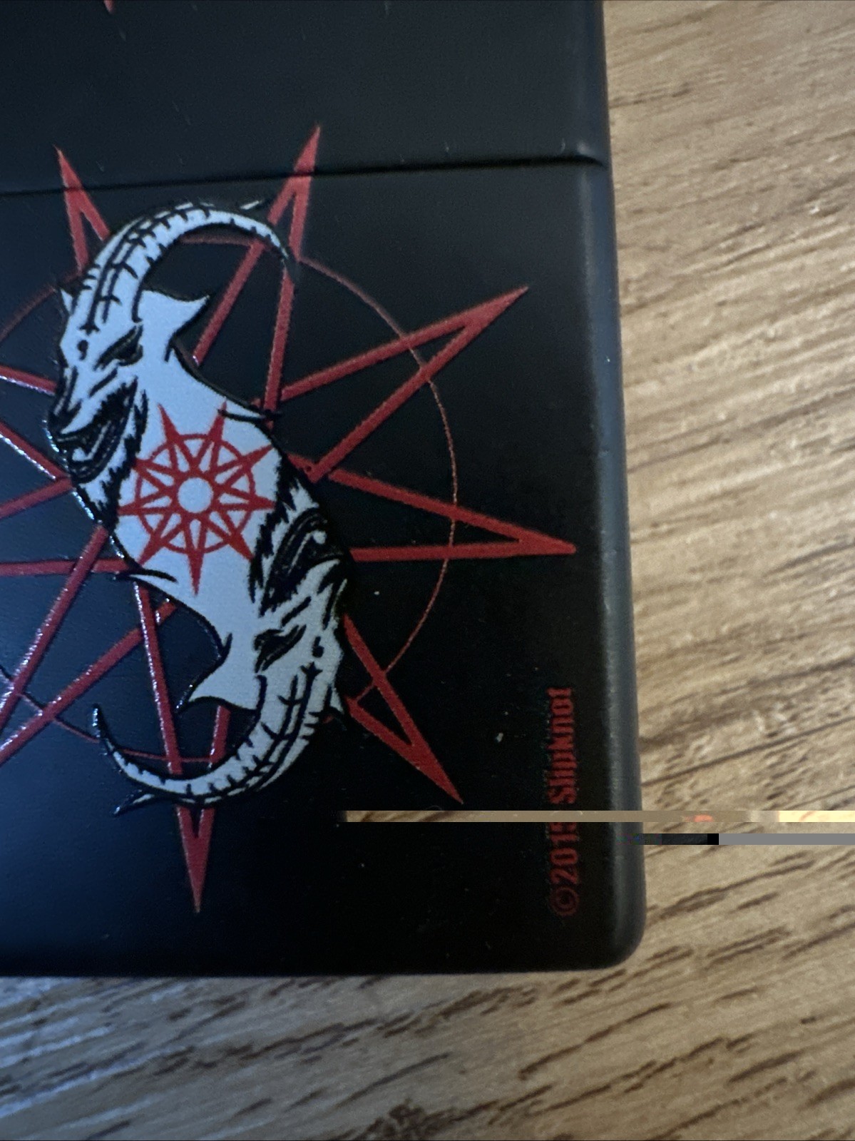 Zippo Lighter 2015 Slipknot Goat Star Logo Nonagram Used