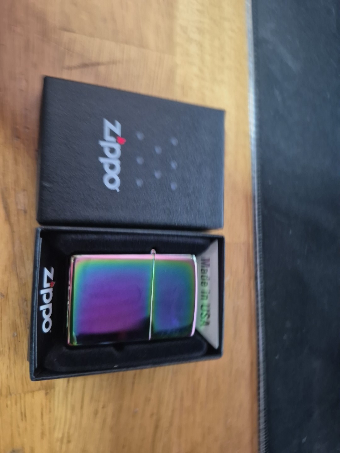2005 Zippo Lighter – 151 Spectrum – Irridescent Oil Spill – New