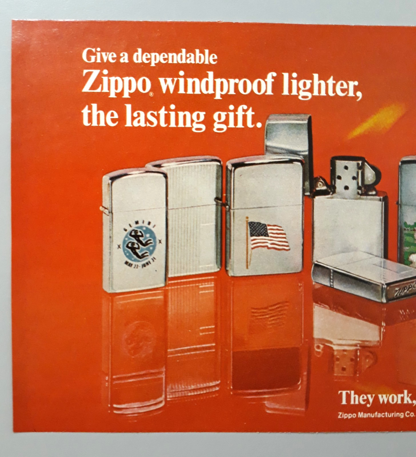Vintage Original Print Ad Zippo Windproof Lighter Smoking Cigarettes Tobacco