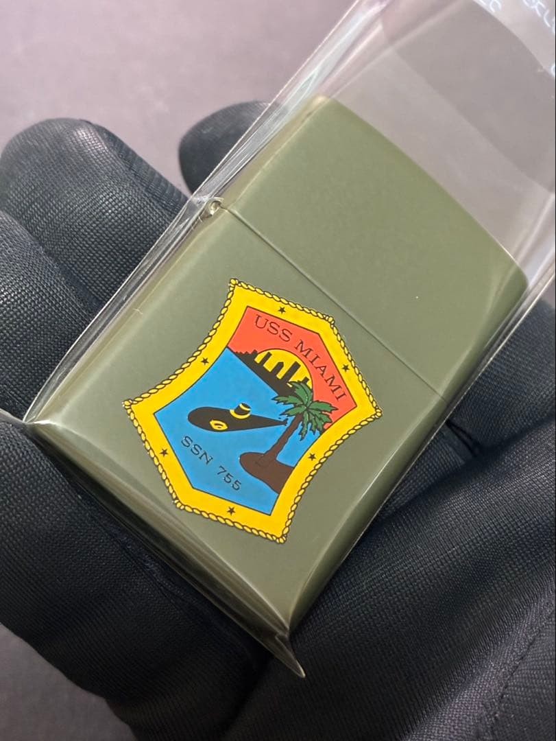 Zippo USS MINAMI SSN 755 Khaki 2004 Lighter