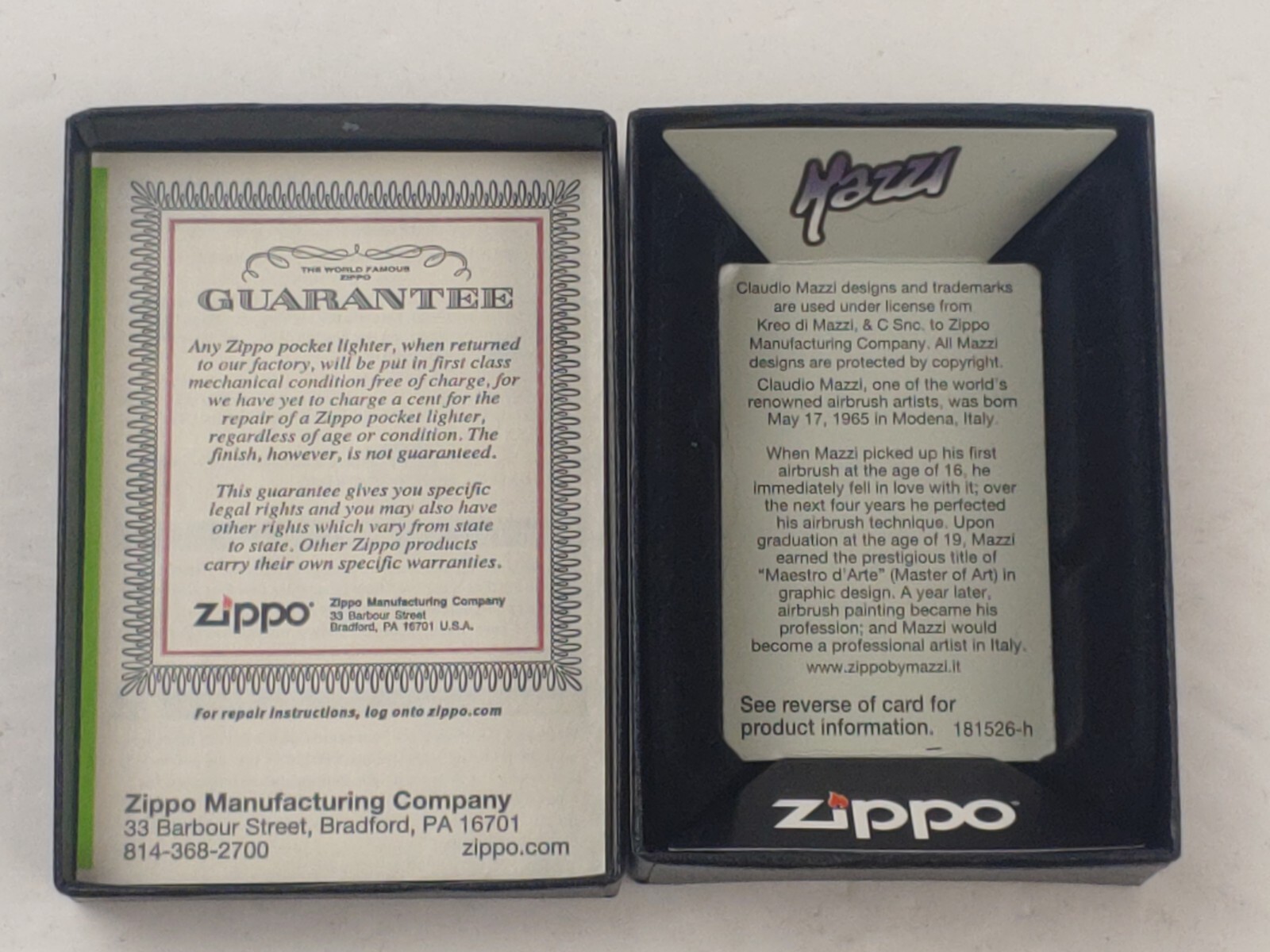 Zippo 29781 MAZZI PIRATE on Brushed BRASS Windproof Lighter – AUG (H) 2018