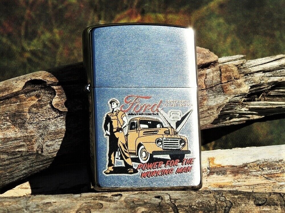 Zippo Lighter – Ford Motor Company – Trucks – Power for the Working Man – V8