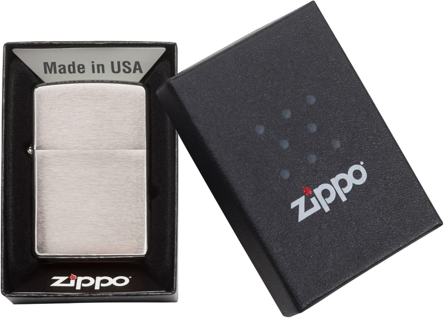 Timeless Classic Pocket Lighter – Durable Brushed Chrome, Windproof & Refillable