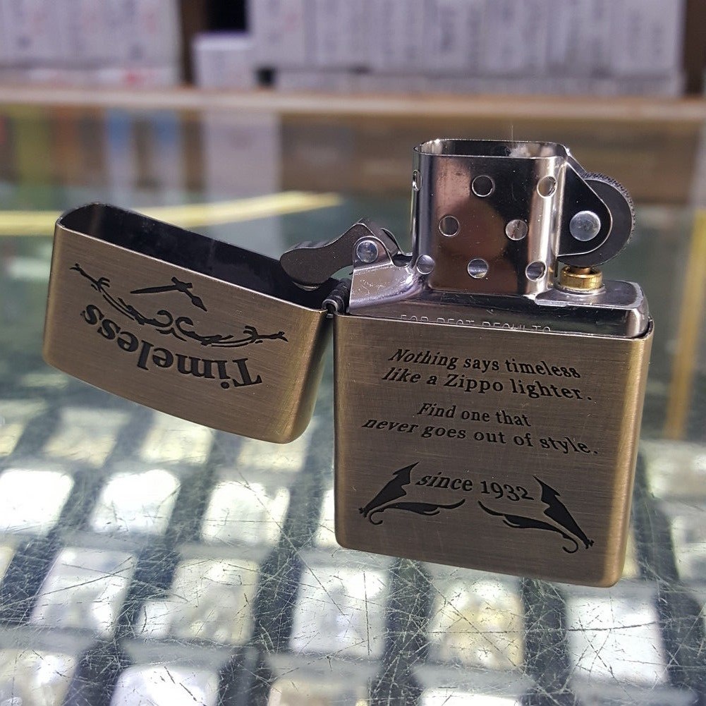 Zippo Timeless BV Lighter Genuine Original Packing 6 Flints set GIFT