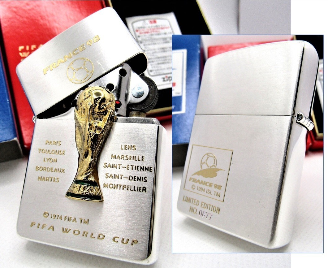 FIFA World Cup France98 Limited ZIPPO 1995 MIB Rare