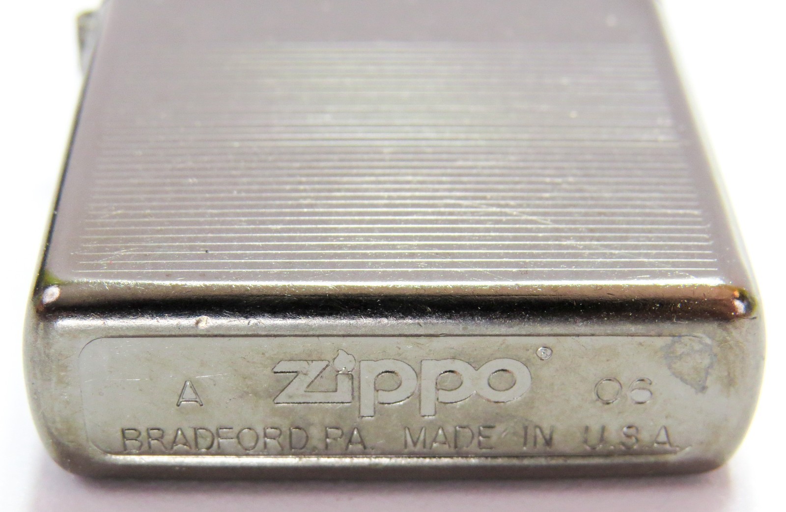 Zippo 2006 Horizontal Stripes Sealed Cigarette Lighter, Plastic Case/Book