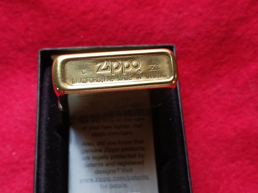 1995 Cowboy Bronco Solid Brass Zippo Lighter -Nice