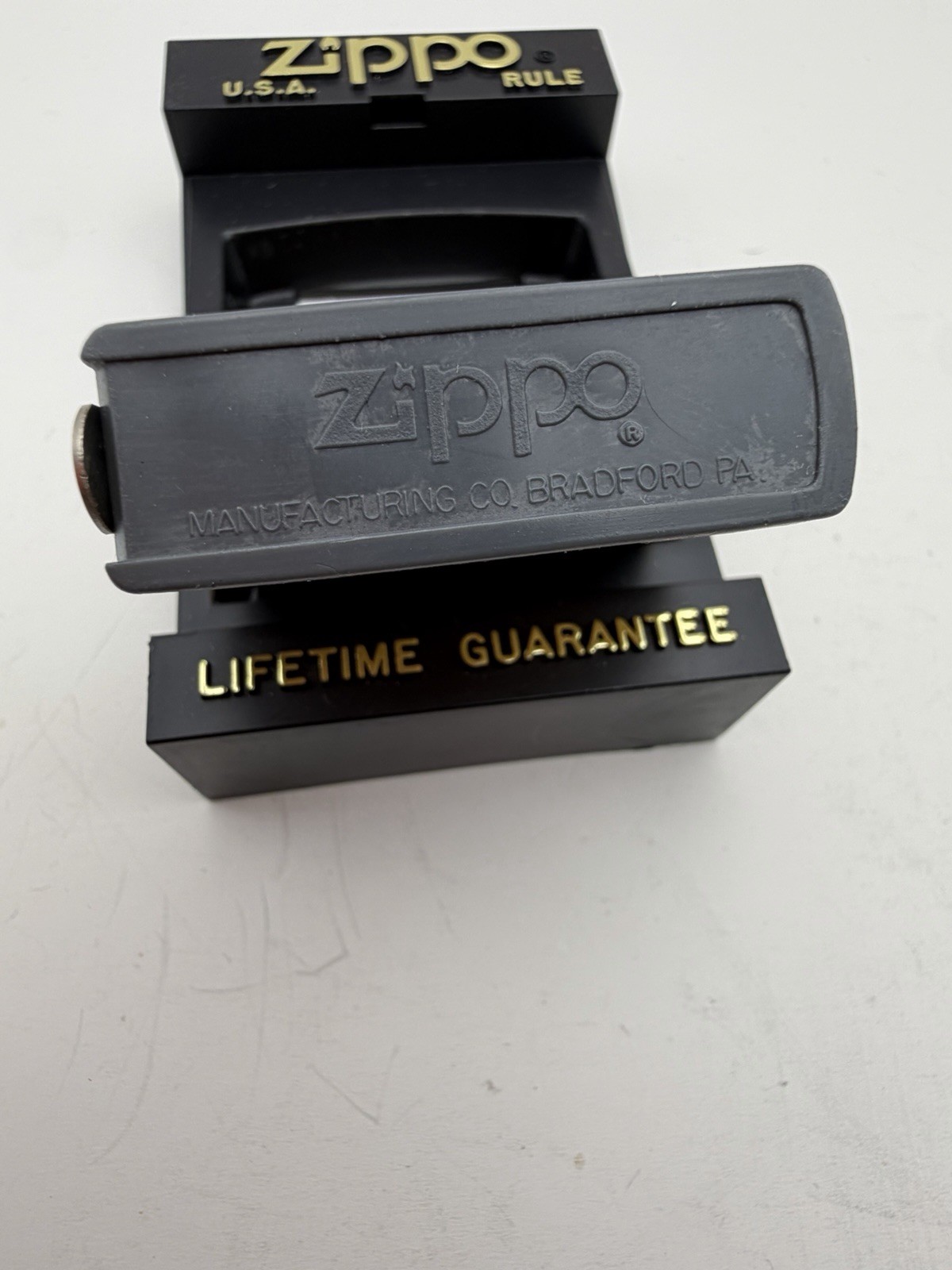Vintage Vonberg Valve Advertising Brass Zippo Rule Tape Measure New B49