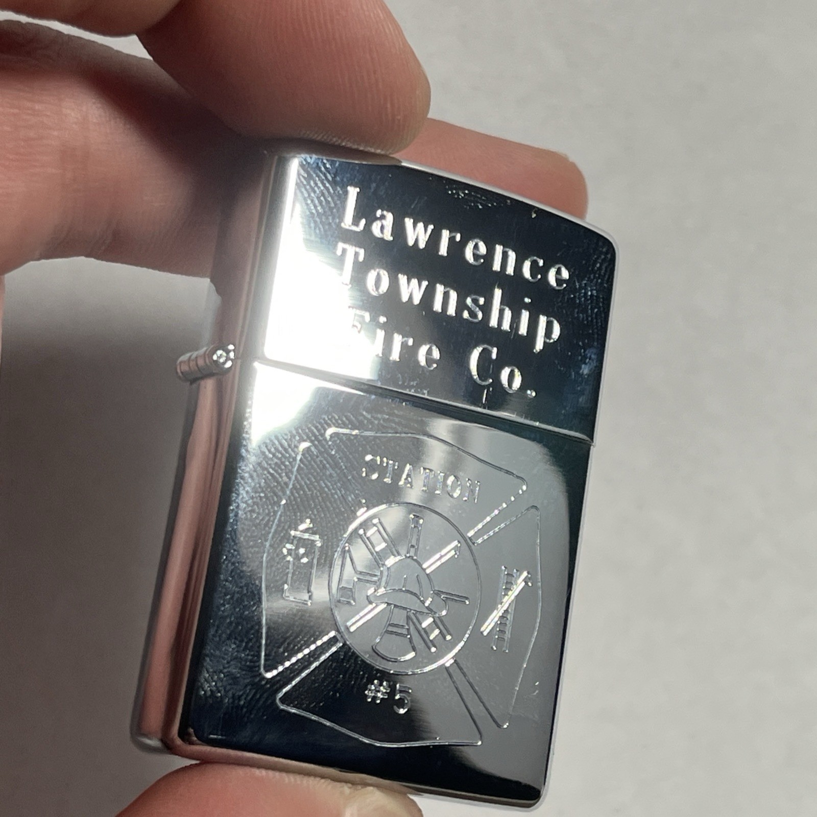 1997 High Polish Zippo Lawrance Township Fire Co. -Plymptonville Pa – J1