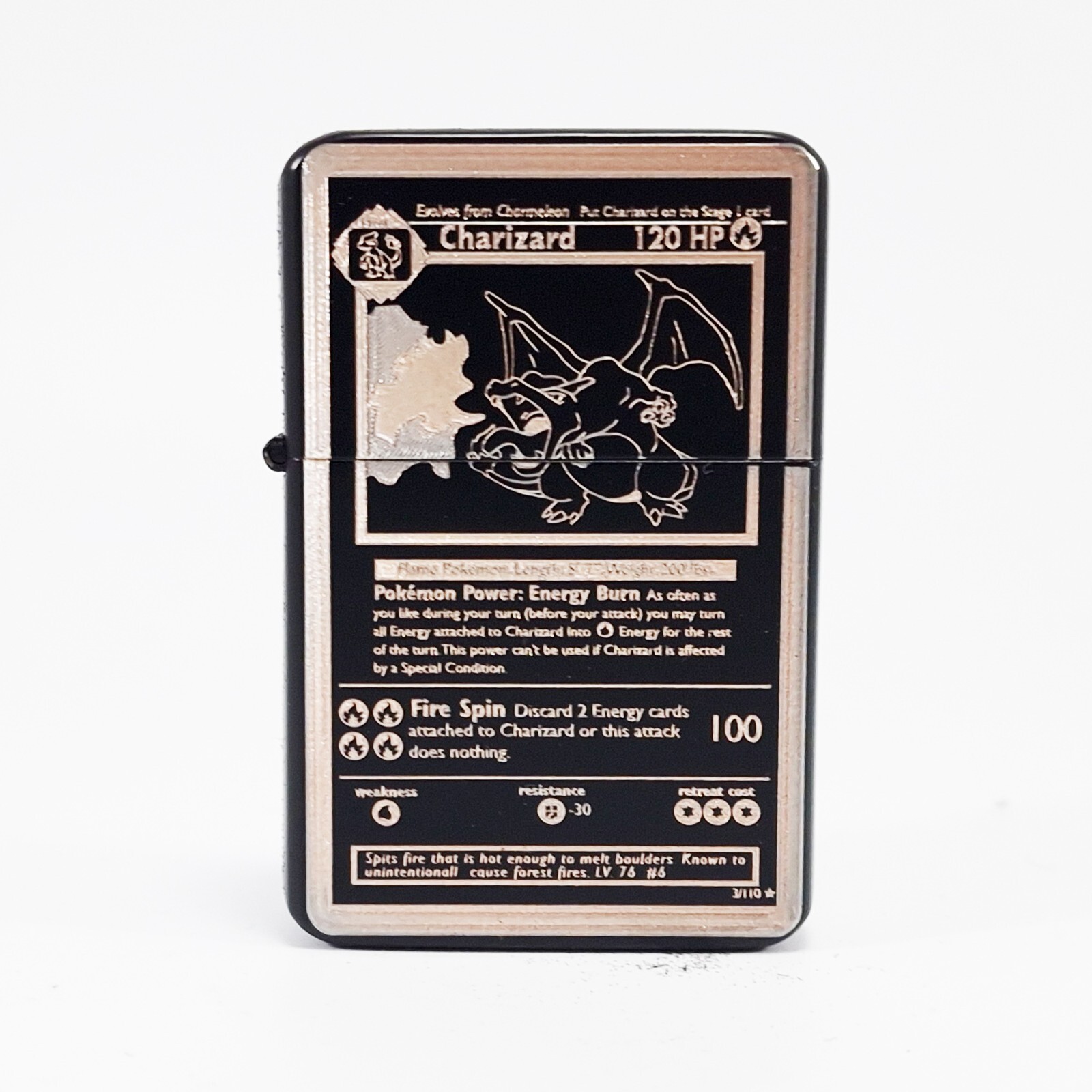 BRAND NEW – DESIGNED CIGARETTE PETROL LIGHTER – Charizard Card Variations