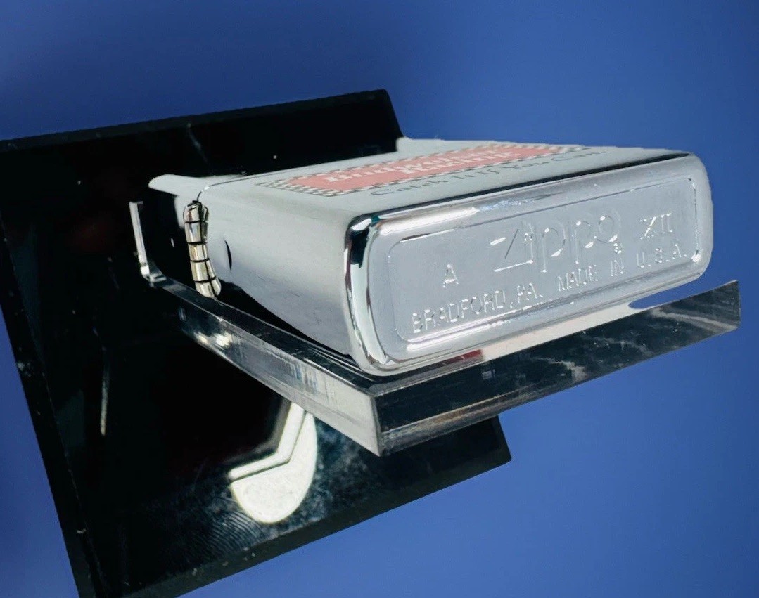 Zippo 1996 Budweiser Racing NASCAR High Polish Chrome Lighter NIB Unfired New