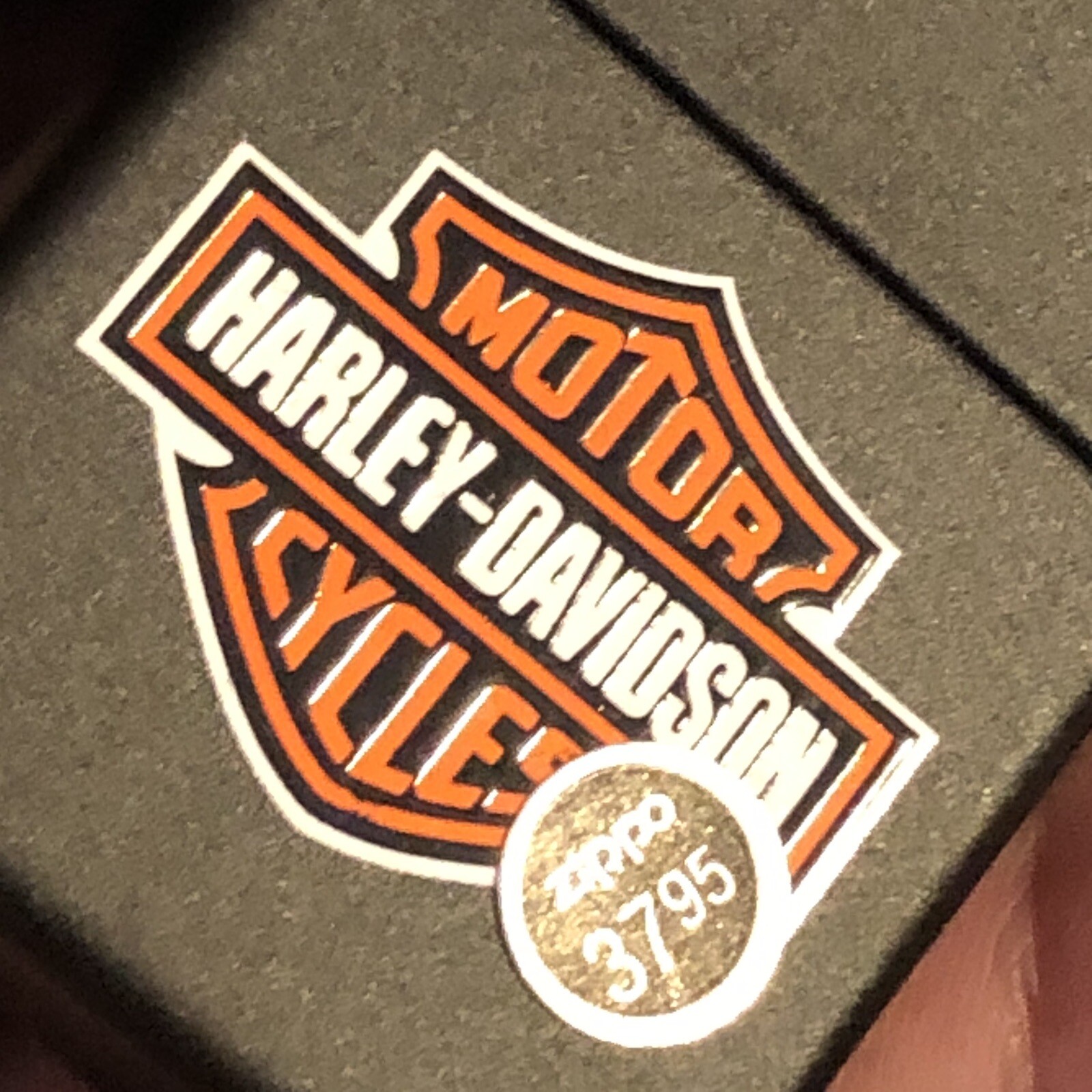 Zippo Lighter Harley-Davidson HD160 W/ Money Clip Gift Set Original Tin & Box