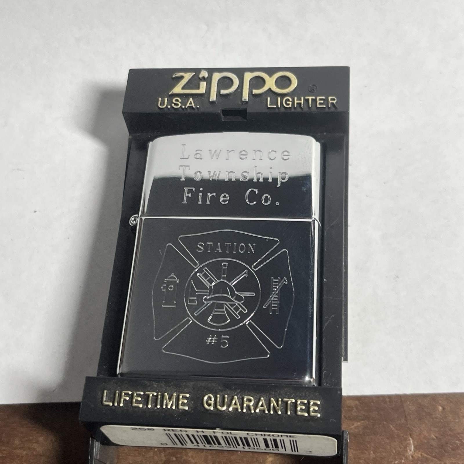 1997 High Polish Zippo Lawrance Township Fire Co. -Plymptonville Pa – J1