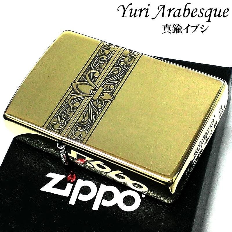 Zippo Oil Lighter Classic Lily Arabesque Gold 2BI-3YURI Regular Case Japan