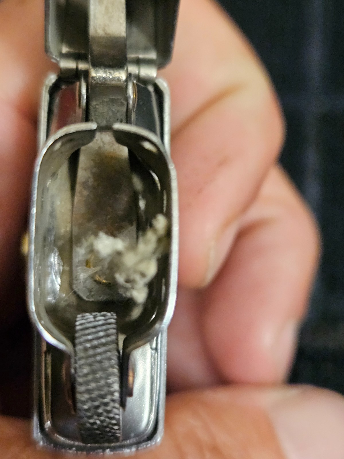 Vintage Brushed CHrome Zippo featuring a Ruritan National emblem – 1959 – used
