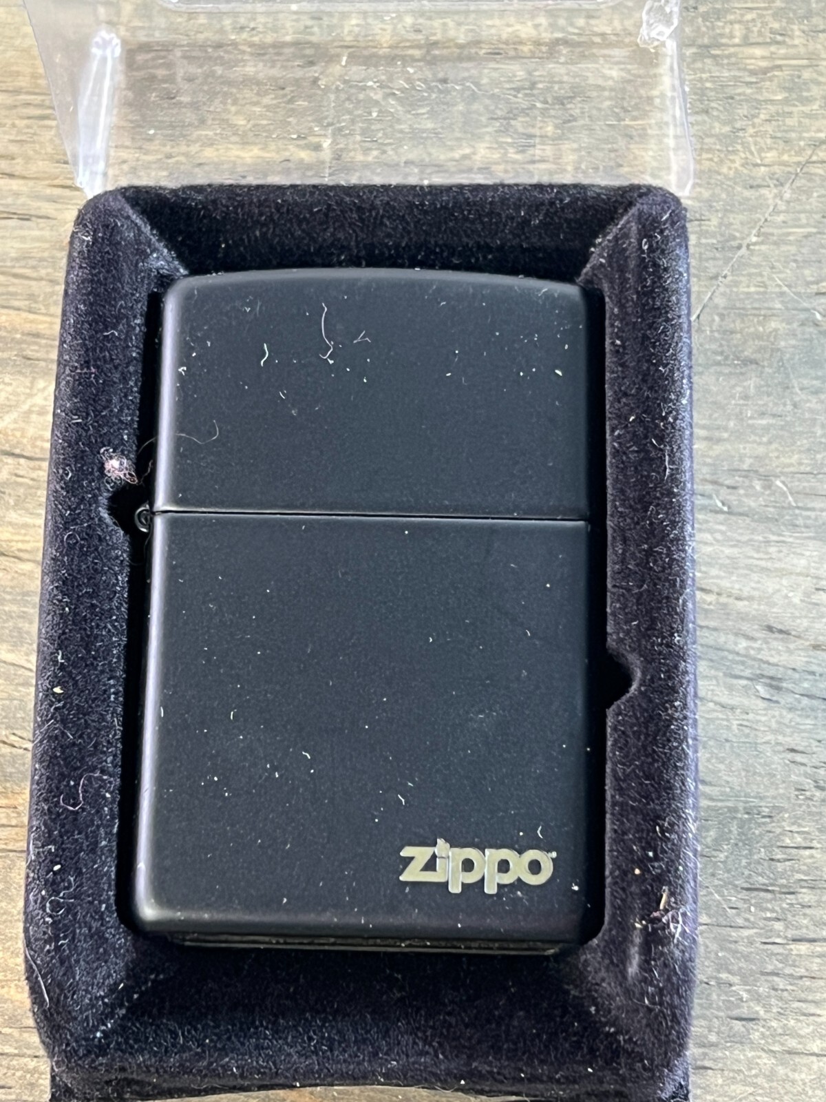 ZIPPO CLASSIC MATTE BLACK LIGHTER BRADFORD PA MADE IN U.S.A.