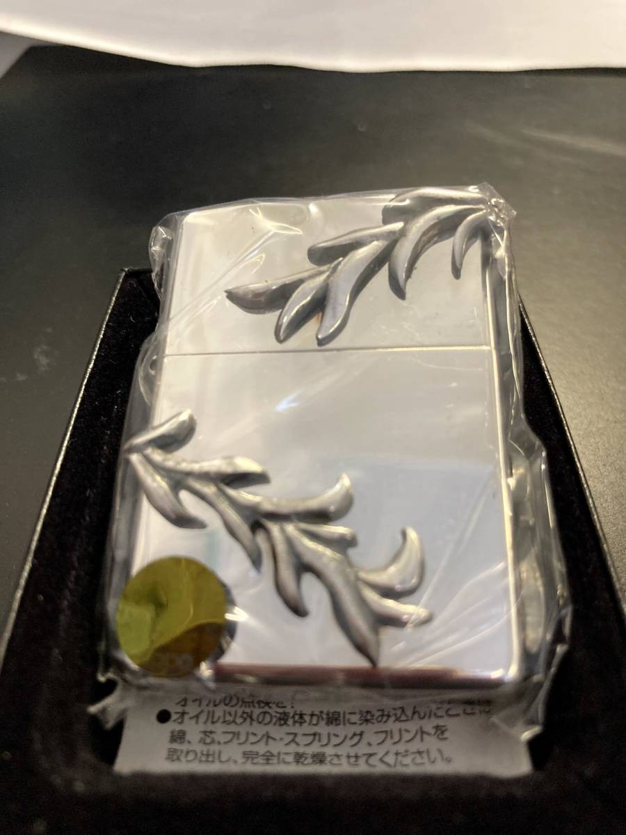 Zippo 4 side metal silver vine SV USA rare dead manufactured in 2009