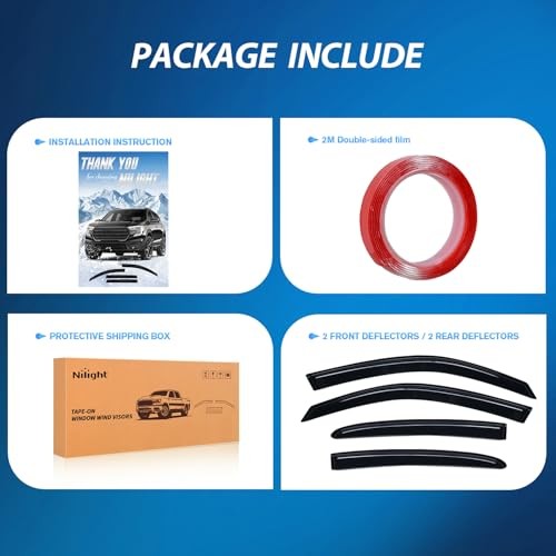 Window Rain Guards for Dodge Charger 2011-2023 2018 2019 2020 2021 2022 2023,