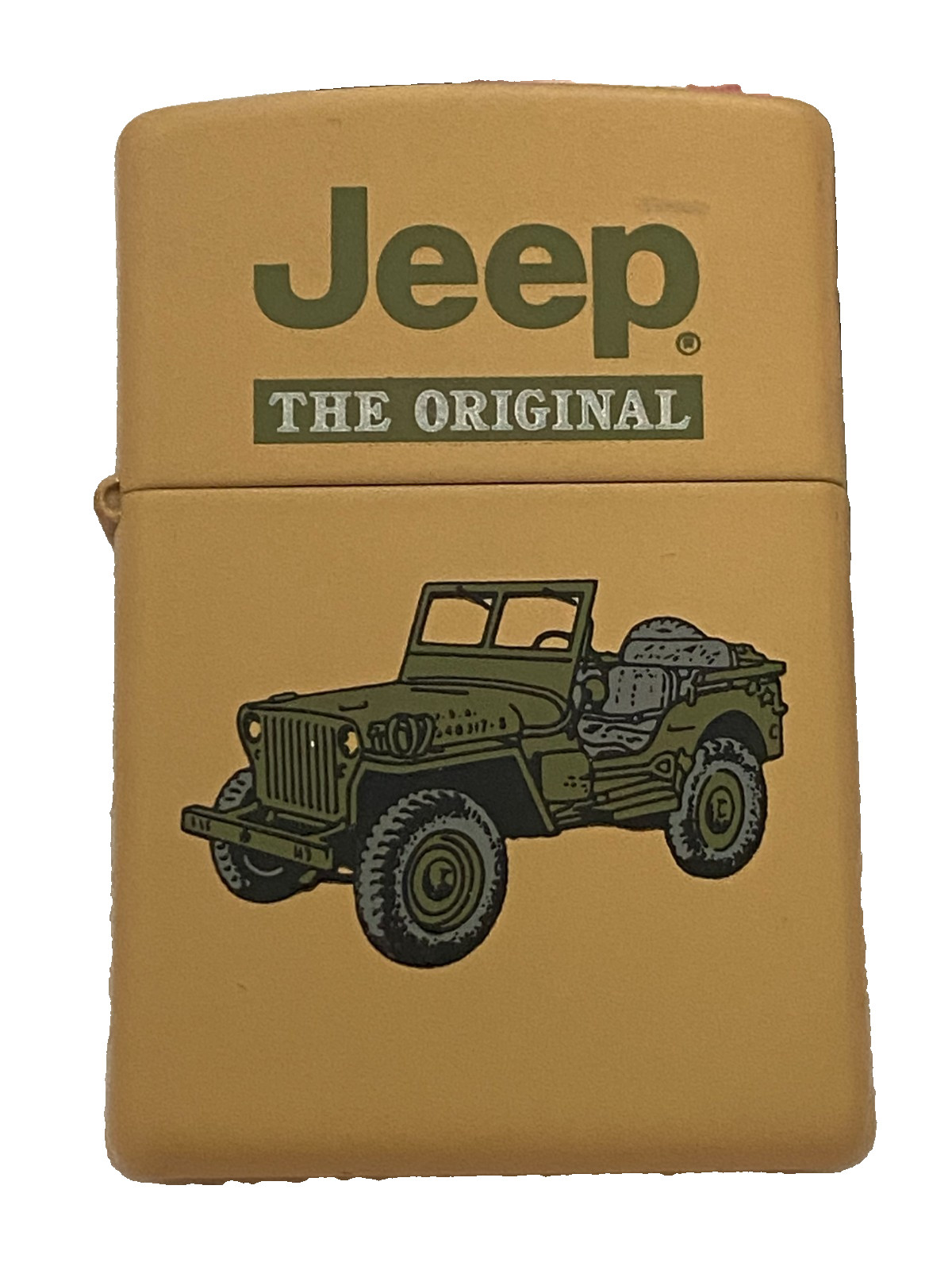 ZIPPO Jeep Willys Military The Original Lighter Version 2 Tan Unused in Tin