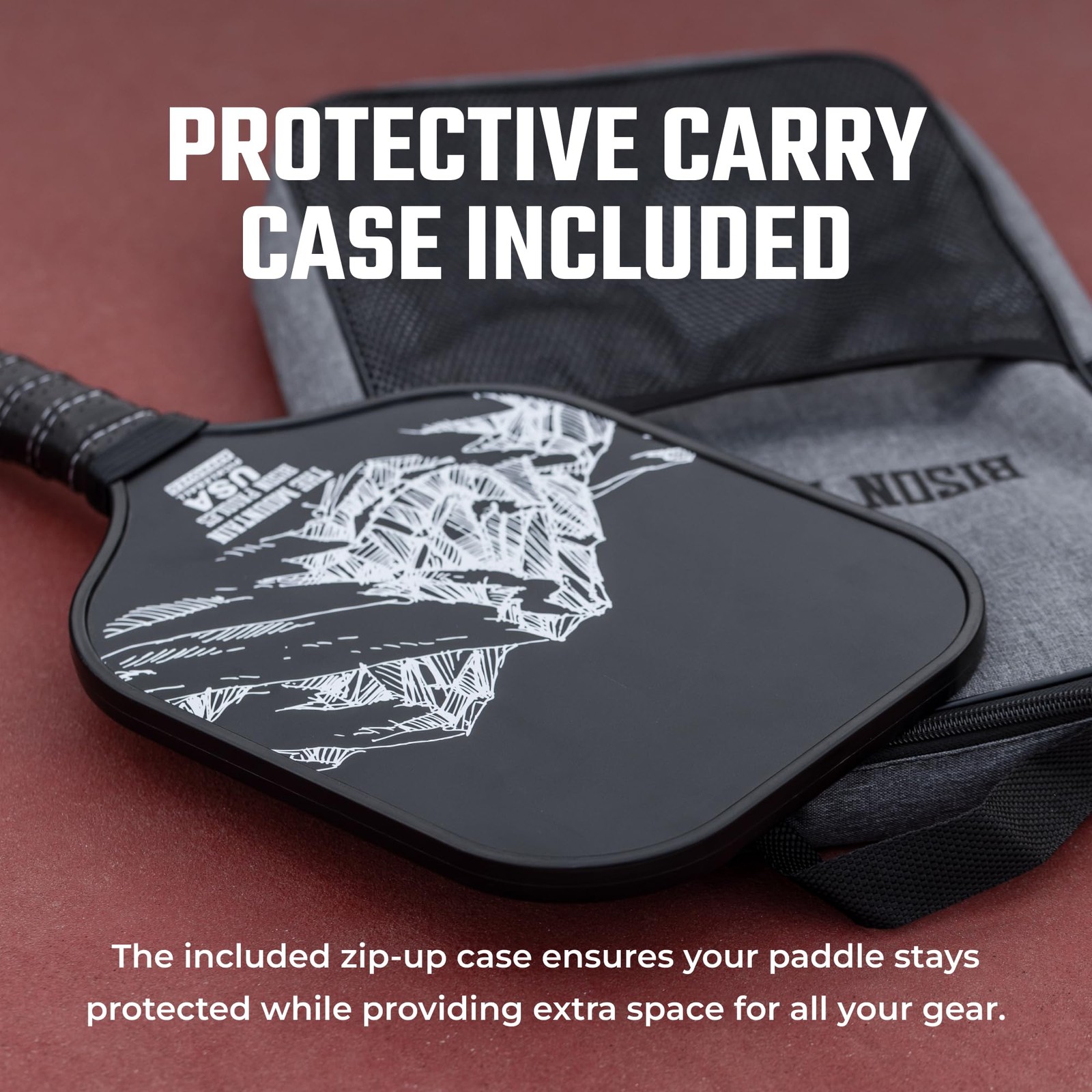 Bison Paddles Bison Carbon – Core Improves Pickle Ball