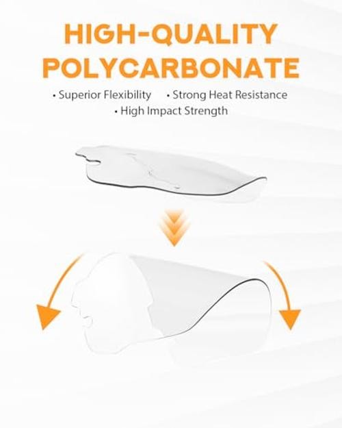 10″ Wave Windshield Windscreen 2014-2023 Fit for Harley 10 inches 4.Clear