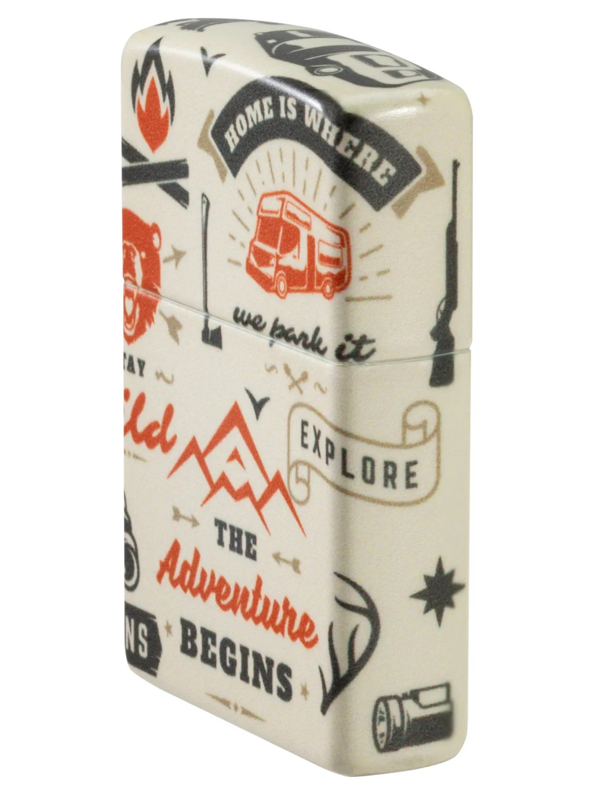 OUTDOOR ADVENTURE DESIGN 46041 Explore WILD Begins MINT 540 Zippo Lighter NEW