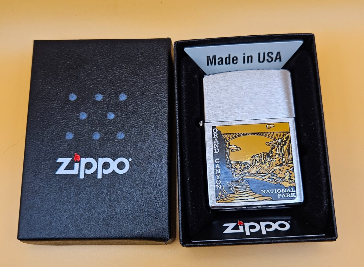 Zippo Lighter 1996 Grand Canyon National Park, Utah-Arizona Navajo Bridge, New