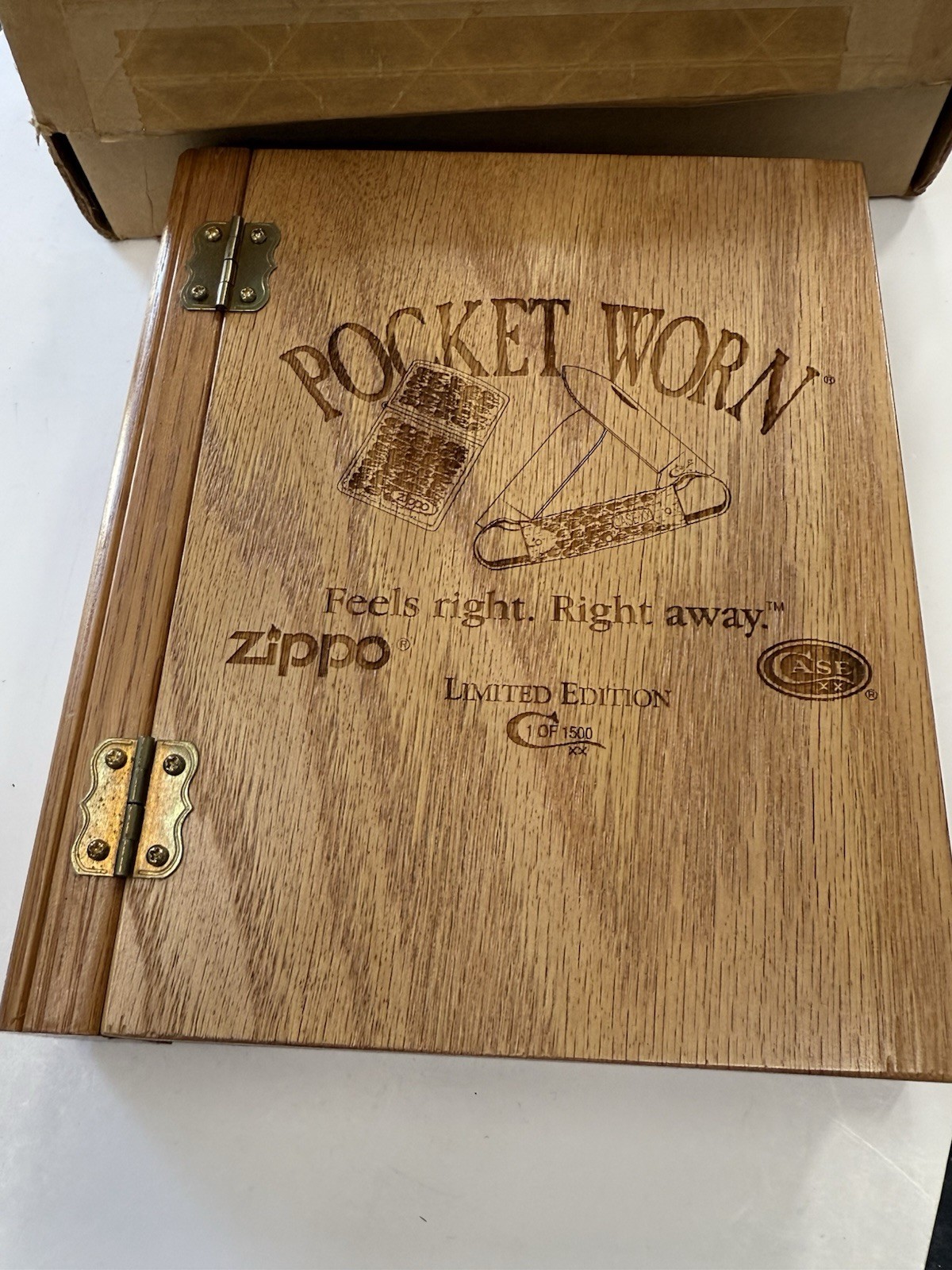 ZIPPO CASE XX 1997 POCKET WORN LIMITED ED KNIFE & LIGHTER SET SEALED N BOX #653