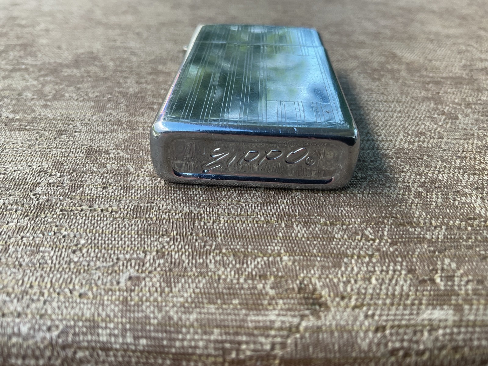Vintage Zippo Slim Chrome Plain Pocket Lighter – USA – Untested