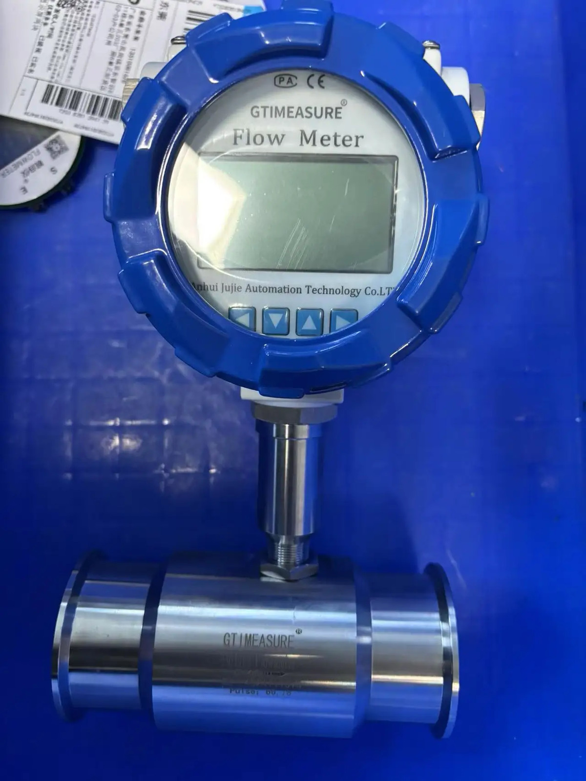Digital Display Turbine Flow Meter Food Grade Stainless Steel OEM Water Fuel Oil