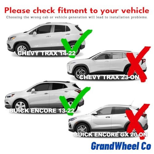 Window Deflectors Smoke Tinted In-Channel Side Window Vent For Trax 2014-2022