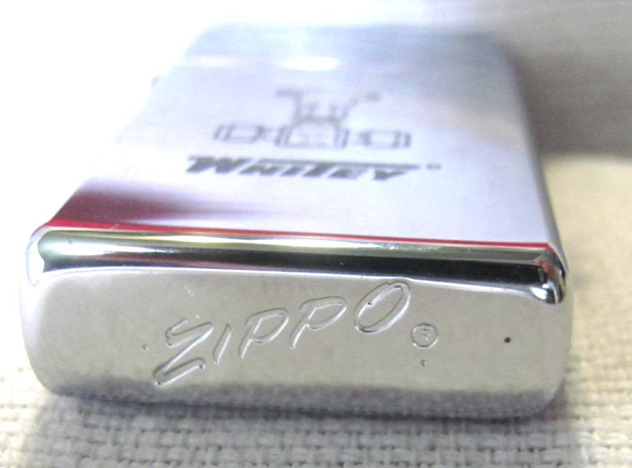 Whitey Slim Zippo Lighter — High Polish Chrome -Unused ?-In Original Box