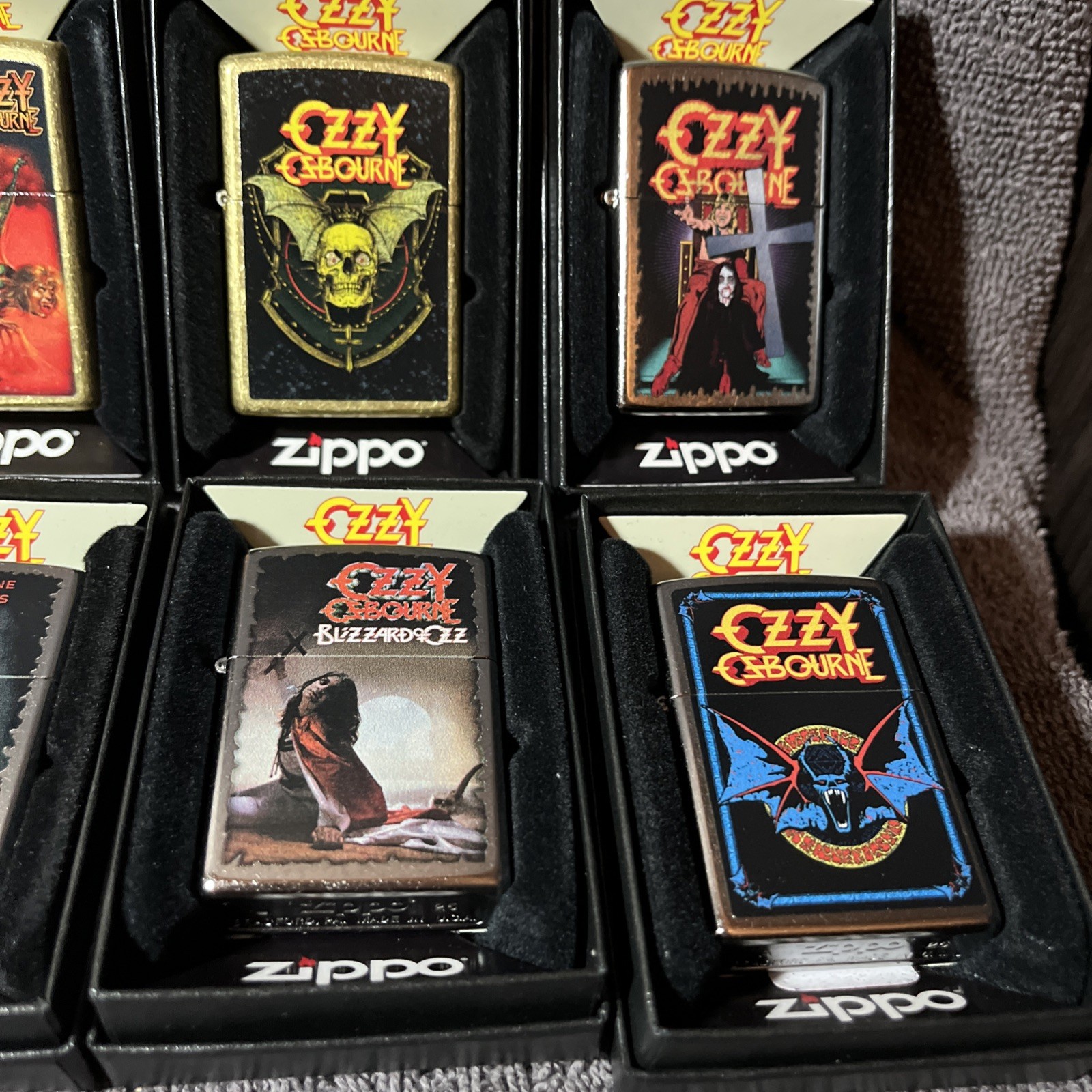 8 Ozzy Osbourne Zippo Lot lighters Brand New Classic Rock Heavy Metal 🤘 Limited