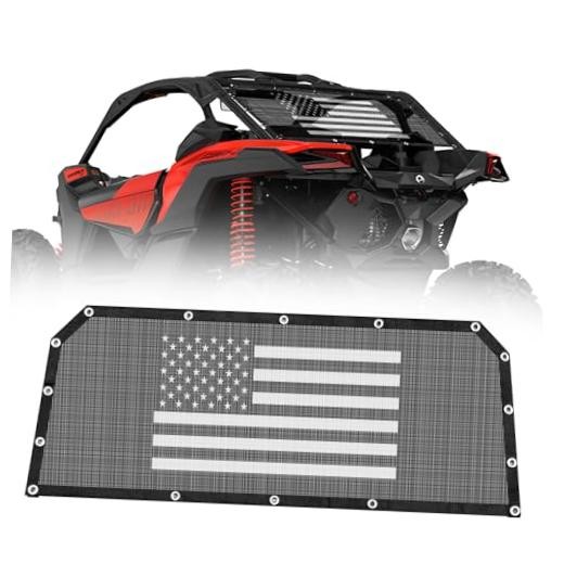 Rear Window Net for 2020-2025 Polaris RZR PRO XP 4/Pro R/Turbo R,Soft Mesh
