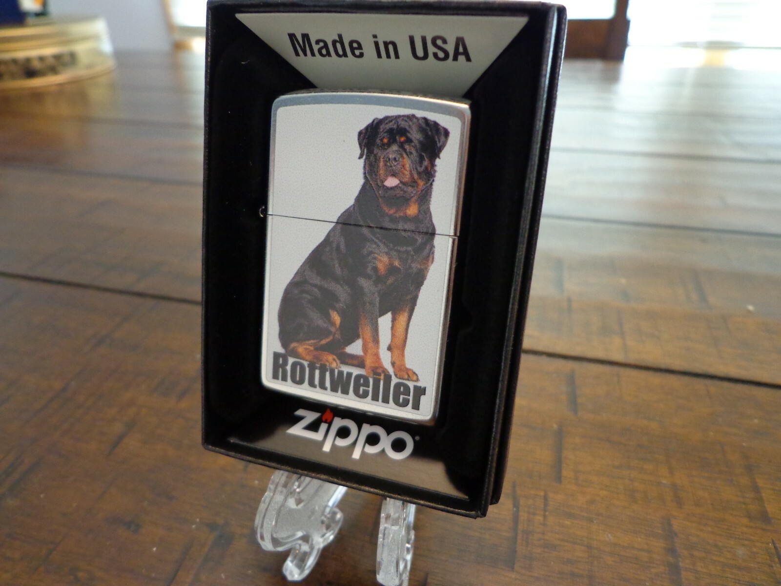 ROTTWEILER DOG ZIPPO LIGHTER MINT IN BOX