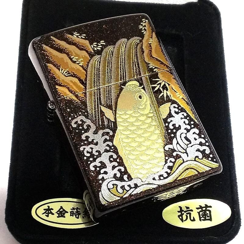 ZIPPO lighter Japanese Carp Koi Traditional Crafts Lacquer Lacquer Nashikoji
