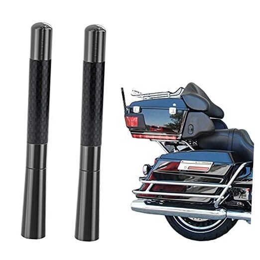 Short Motorcycle Antenna for Harley Davidson 1989-2025 Touring Street 2-Pack