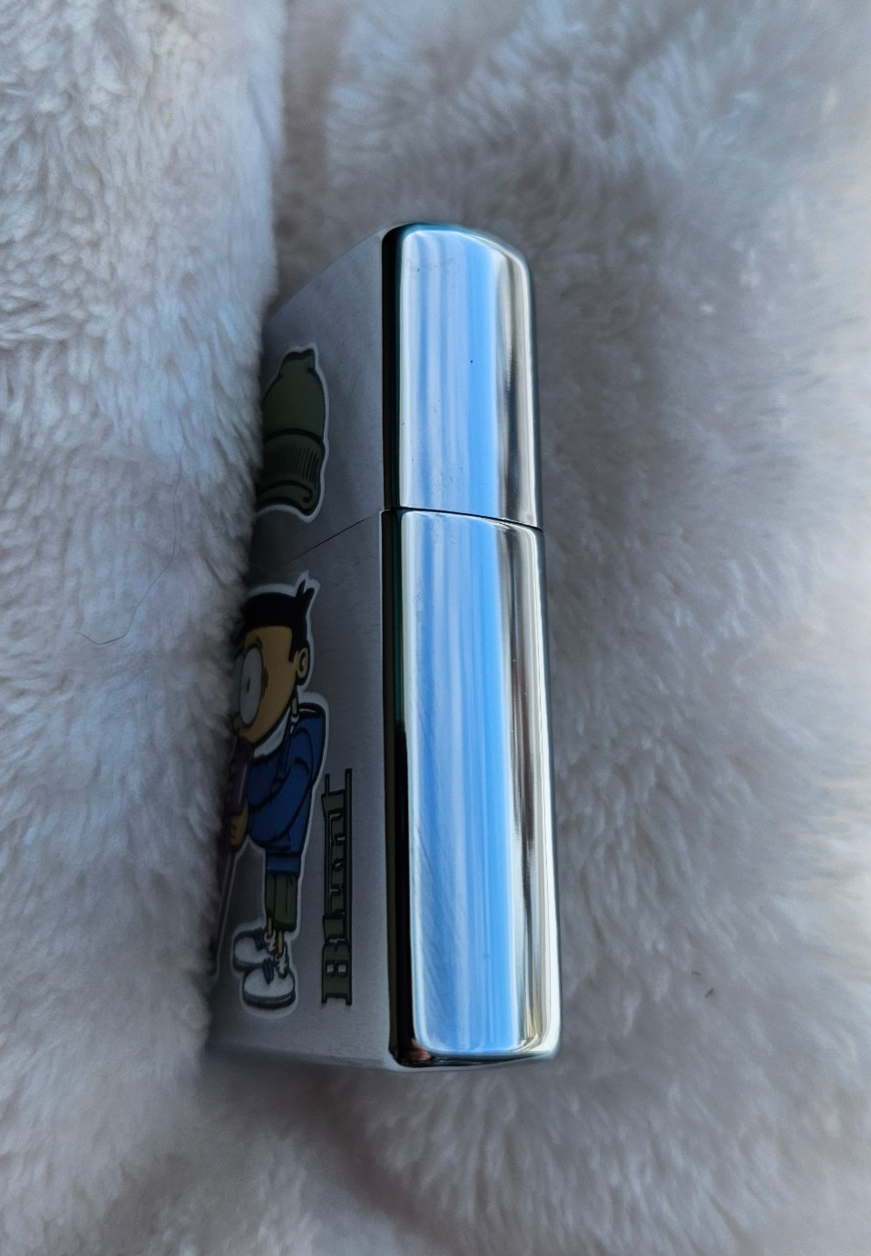 Zippo Lighter 1998 Blunt Clothing Company, Teen In Beanie Hat Smoking Bong, New